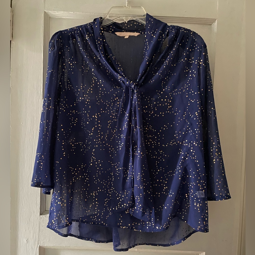 Hutch Navy Firefly Chiffon Marla Top